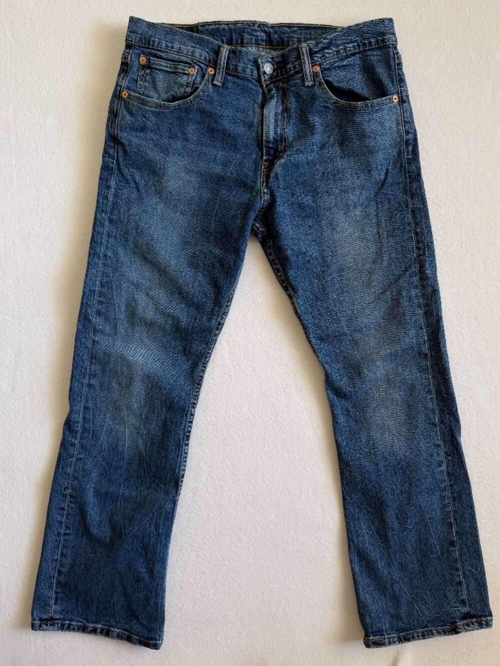 Levi's 527 Jeans Mens 34x30 Blue Dark Wash Low Bootcut Cowboy Western Country